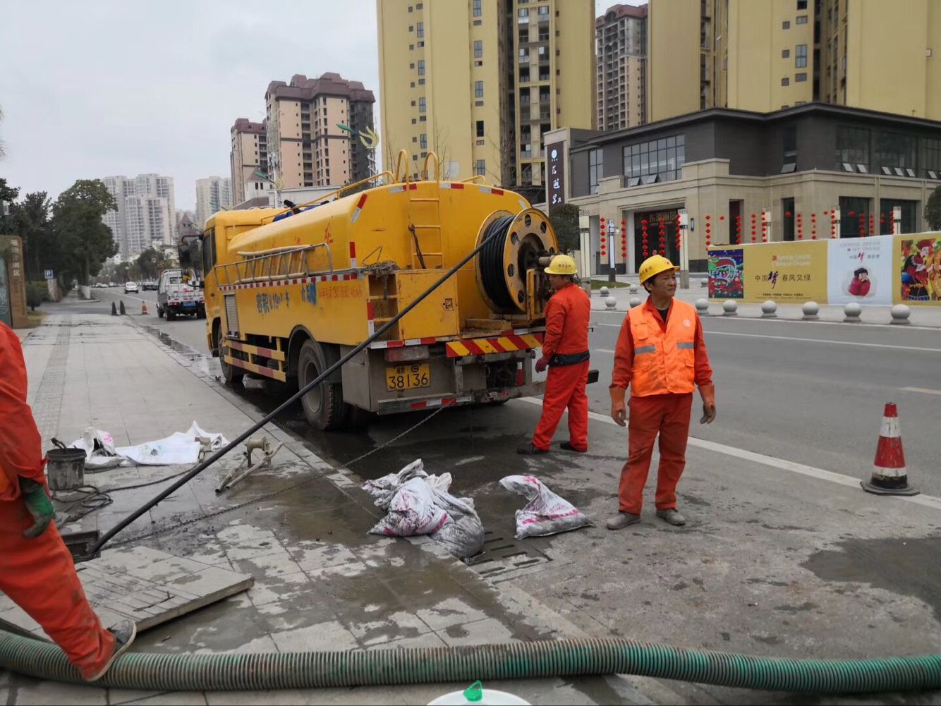 海城排污管道清淤-管道清洗